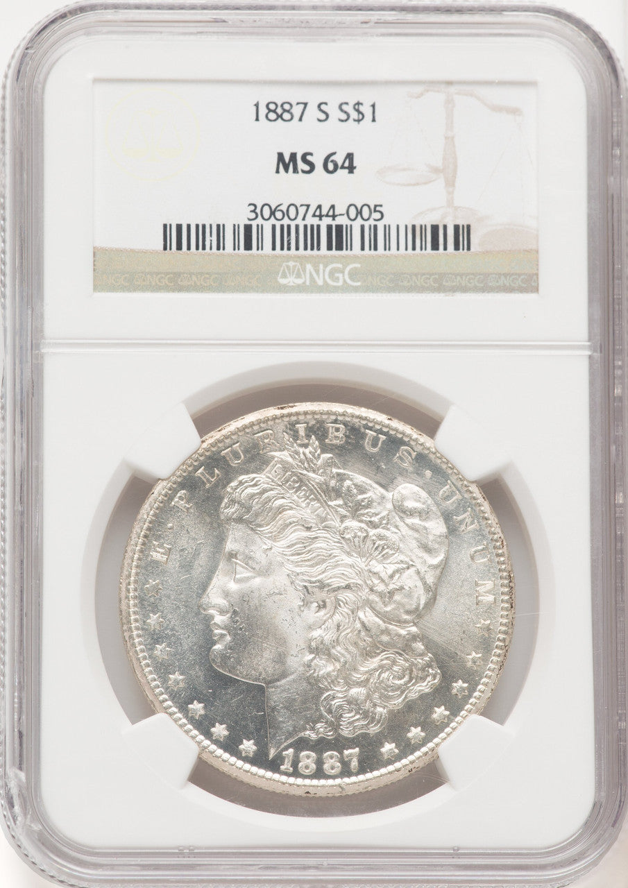 1887-S $1 Morgan Dollar NGC MS64 (769755035)