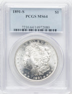 1891-S Morgan Dollar PCGS MS64 (769236144)