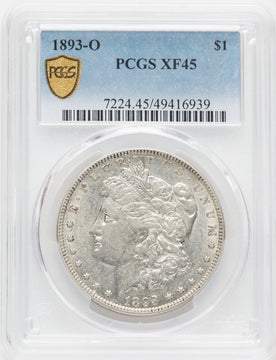 1893-O Morgan Dollar PCGS XF45