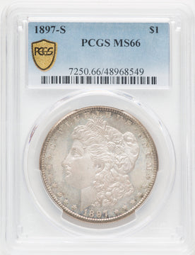 1897-S Morgan Dollar PCGS MS66