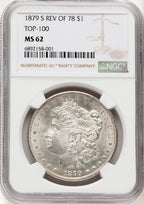 1879-S Reverse of 1878 Morgan Dollar NGC MS62