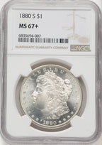1880-S $1 Morgan Dollar NGC MS67+ (769155004)