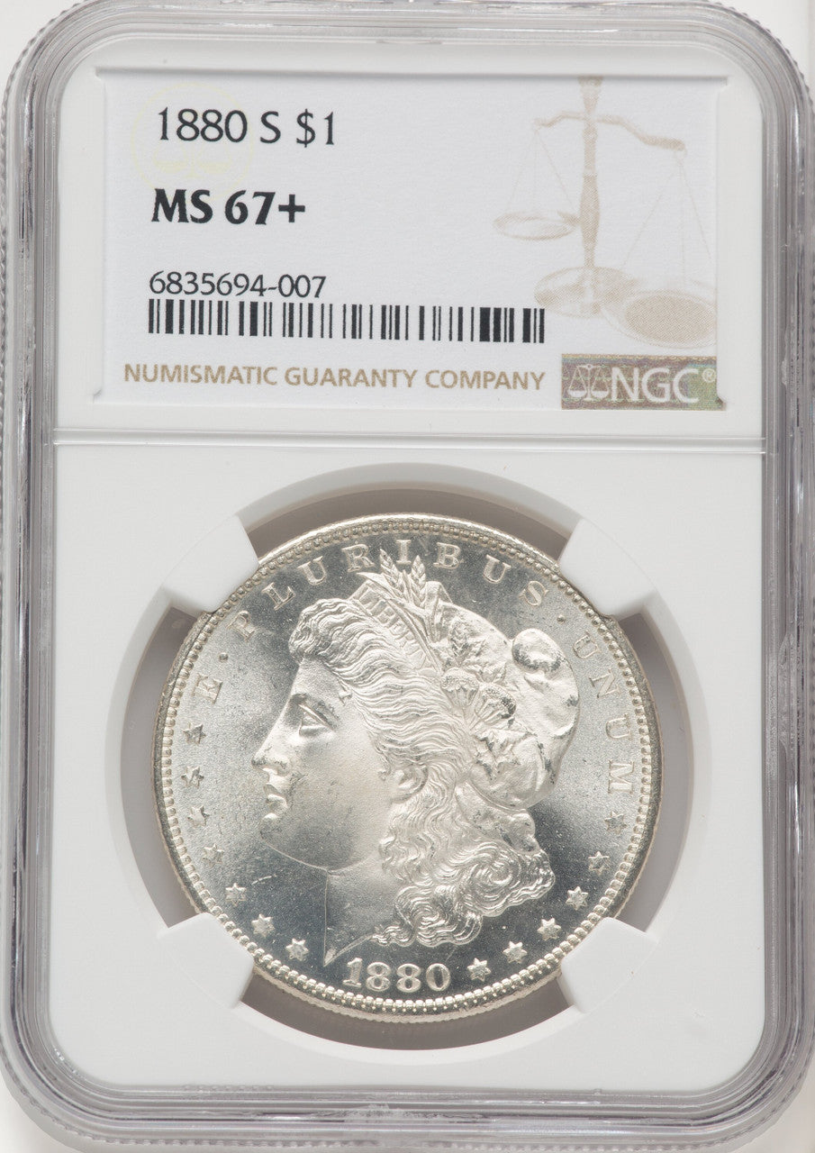 1880-S $1 Morgan Dollar NGC MS67+ (769155004)