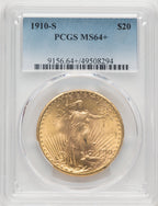 1910-S $20 Saint-Gaudens Double Eagle PCGS MS64+