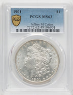1901 Morgan Dollar PCGS MS62