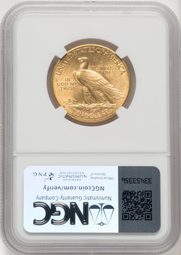 1910-D $10 Indian Eagle NGC MS62 (177074009)