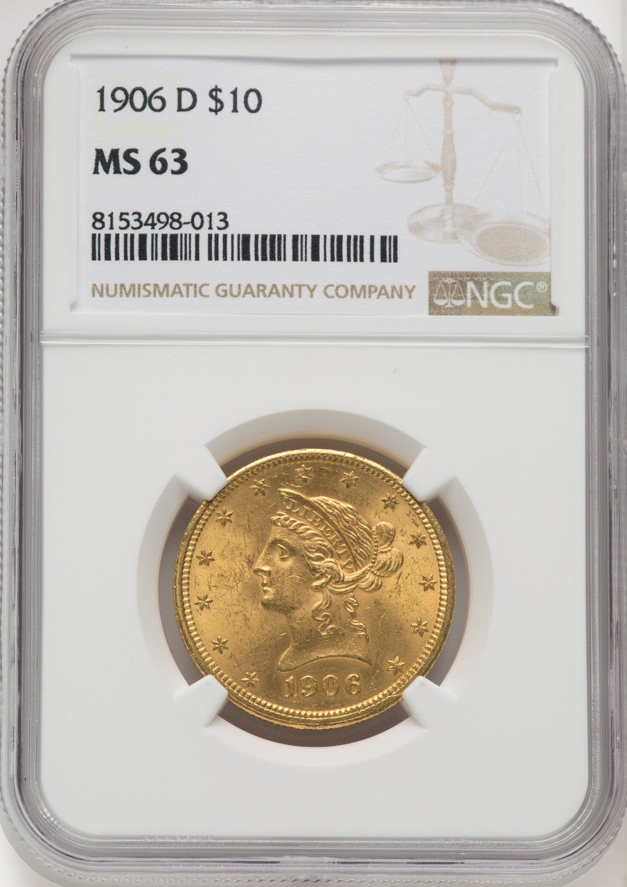 1906-D $10 Liberty Eagle NGC MS63 (177078691)