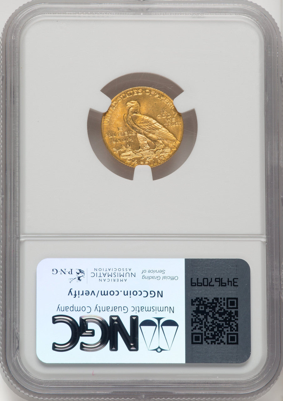 1908 $2.50 Indian Quarter Eagle NGC MS65+ (767261017)