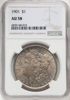 1901 Morgan Dollar NGC AU58 (519581019)