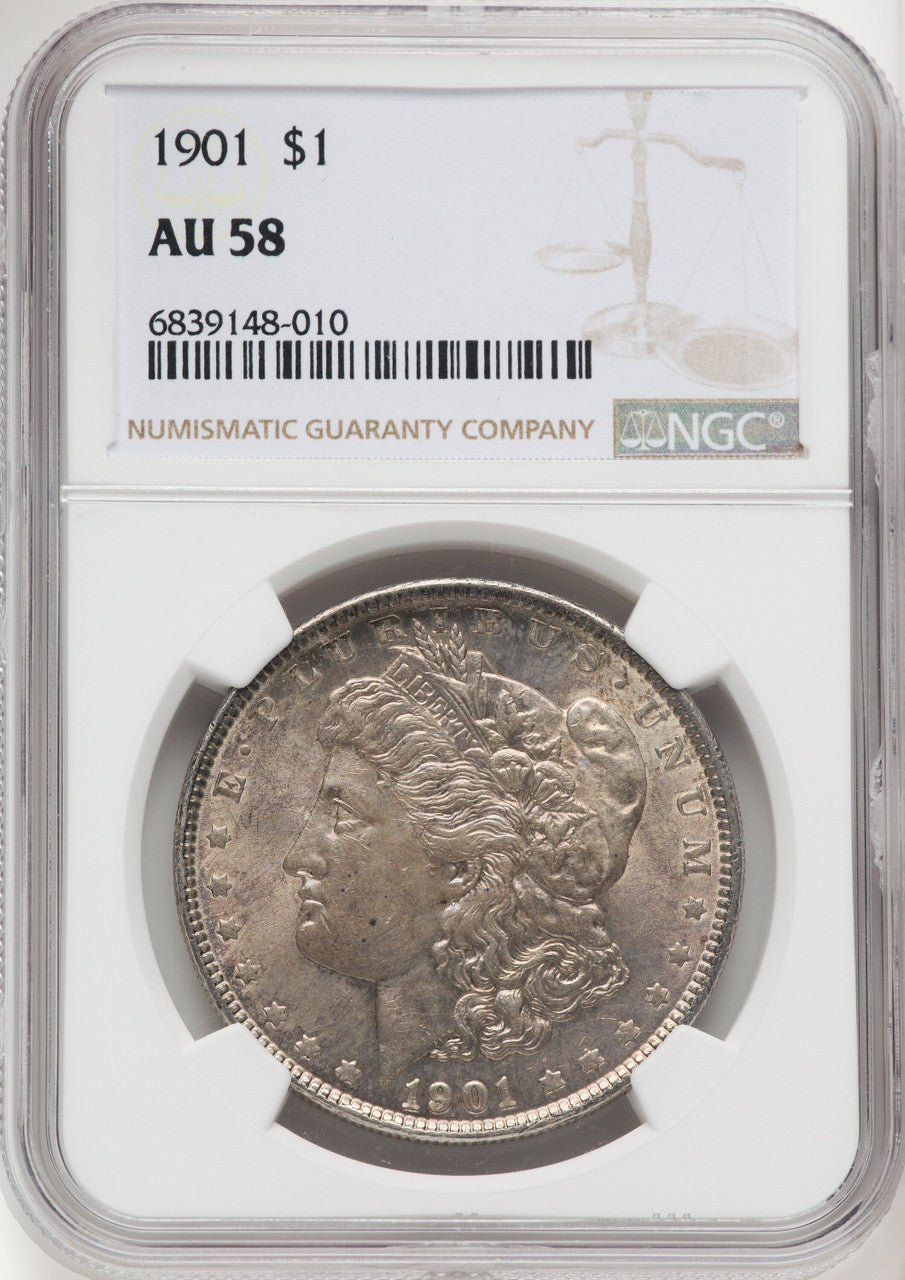 1901 Morgan Dollar NGC AU58 (519581019)