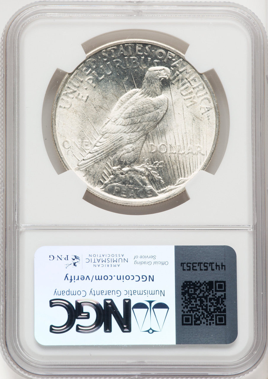 1924 CAC Peace Dollar NGC MS66+