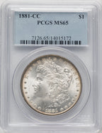 1881-CC $1 Morgan Dollar PCGS MS65 (769609015)