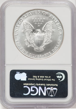 1994 S$1 Silver Eagle Brown Label NGC MS70