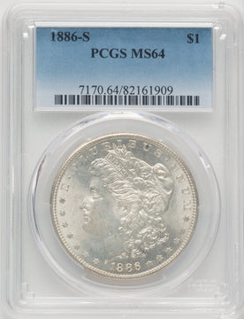 1886-S $1 Morgan Dollar PCGS MS64 (769755031)