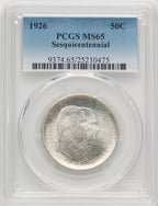 1926 50C Sesquicentennial Commemorative Silver PCGS MS65 (769772058)