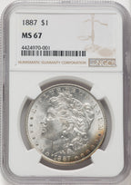 1887 $1 Morgan Dollar NGC MS67 (769775006)