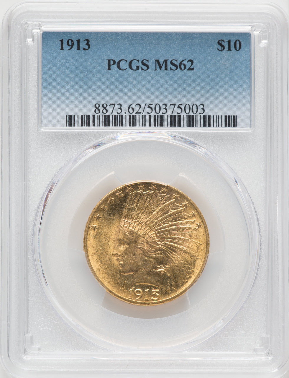 1913 $10 Indian Eagle PCGS MS62 (5426022)