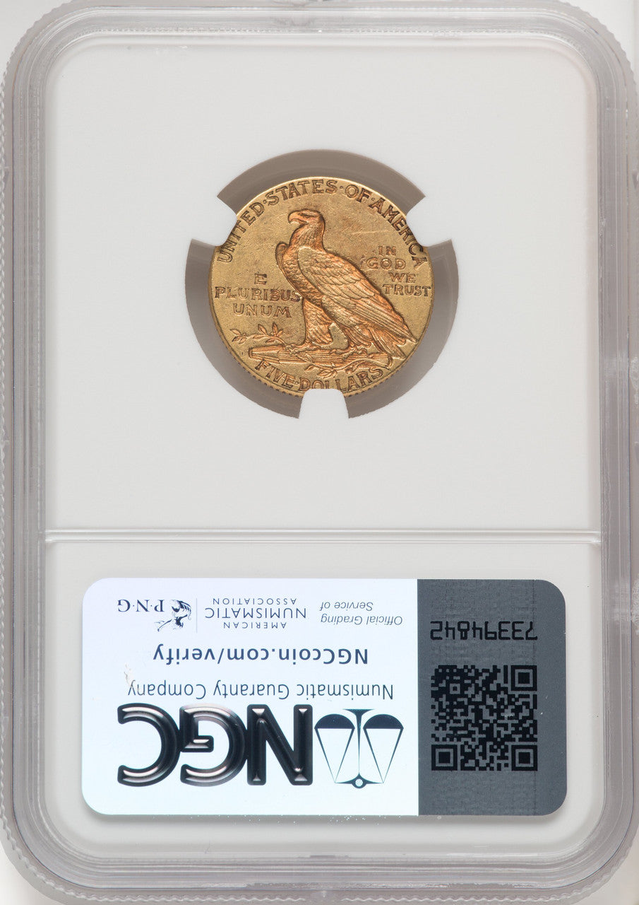 1911-D $5 Indian Half Eagle NGC AU55 (177078382)