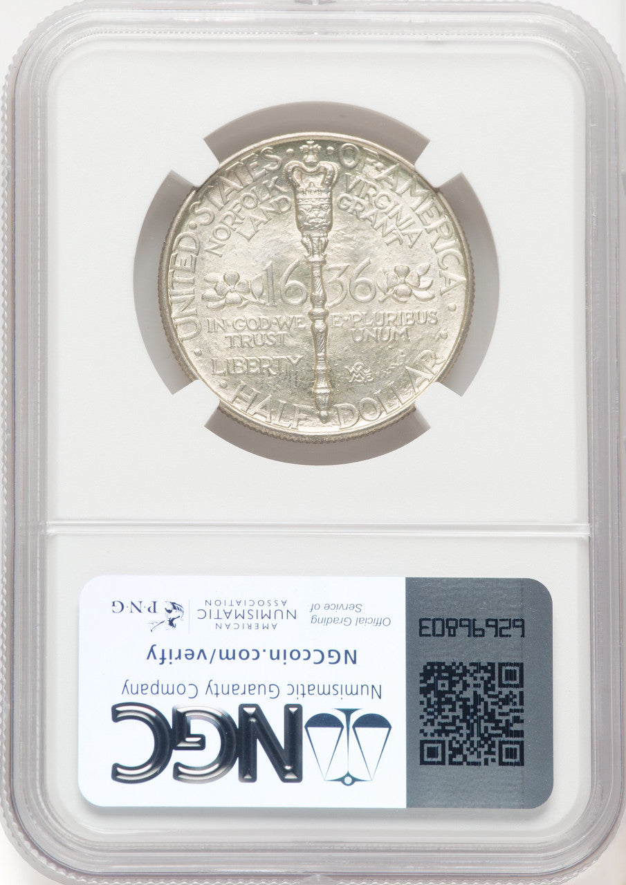 1936 50C Norfolk Commemorative Silver NGC MS68 (769601010)
