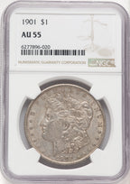 1901 Morgan Dollar NGC AU55