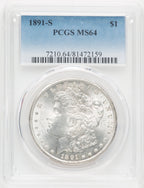 1891-S $1 Morgan Dollar PCGS MS64 (769755039)
