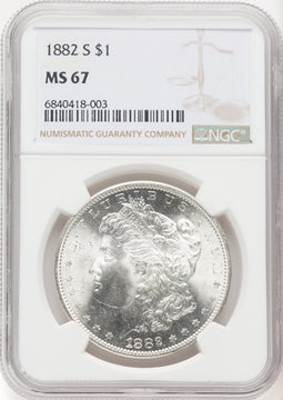 1882-S $1 Morgan Dollar NGC MS67 (769699001)