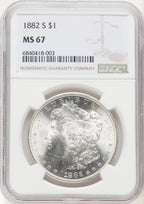 1882-S $1 Morgan Dollar NGC MS67 (769699001)