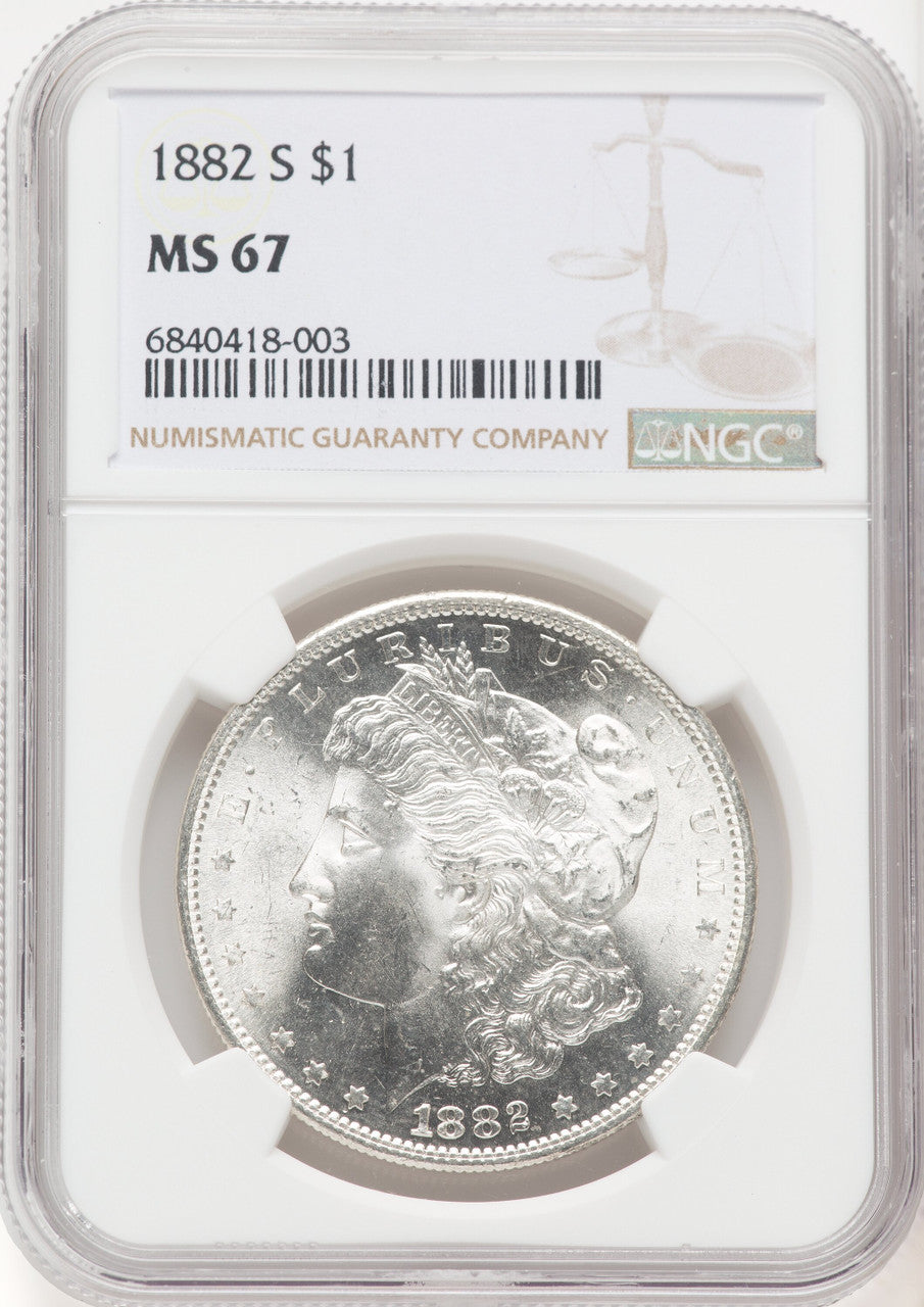 1882-S $1 Morgan Dollar NGC MS67 (769699001)