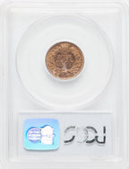 1872 1C RD Proof Indian Cent PCGS PR65