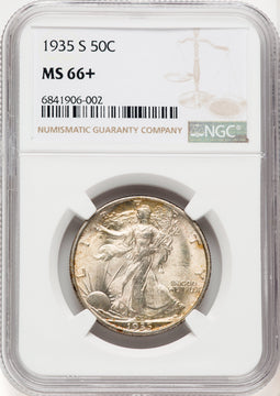 1935-S 50C Walking Liberty Half Dollar NGC MS66+ (769662032)