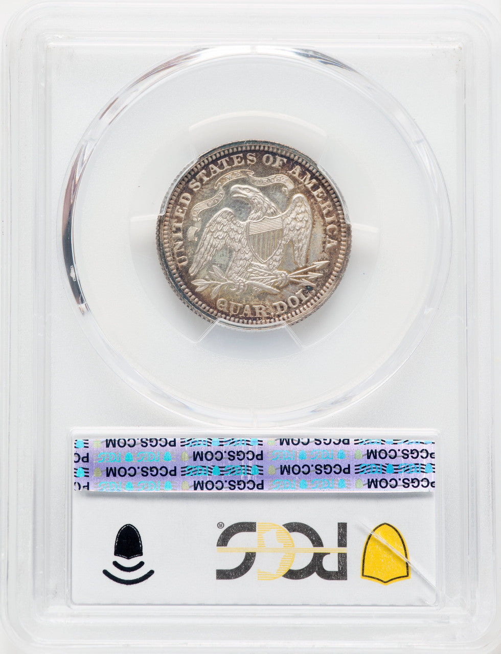 1868 25C CA Proof Seated Quarter PCGS PR65