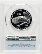 2018-W $100 One Ounce Platinum Eagle Life First Strike FS Flag PCGS PR70 (769697001)