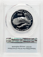 2019-W $100 One-Ounce Platinum Eagle Liberty First Strike FS Flag PCGS PR70