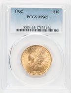 1932 $10 Indian Eagle PCGS MS65 (769658037)