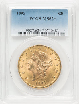 1895 $20 Liberty Double Eagle PCGS MS62+ (519255256)