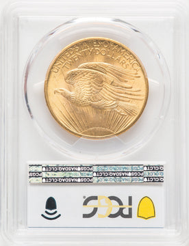 1908 $20 NO MOTTO Saint-Gaudens Double Eagle PCGS MS65+ (506087001)