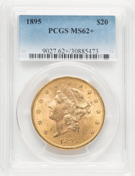 1895 $20 Liberty Double Eagle PCGS MS62+