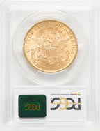 1895 $20 Liberty Double Eagle PCGS MS62+