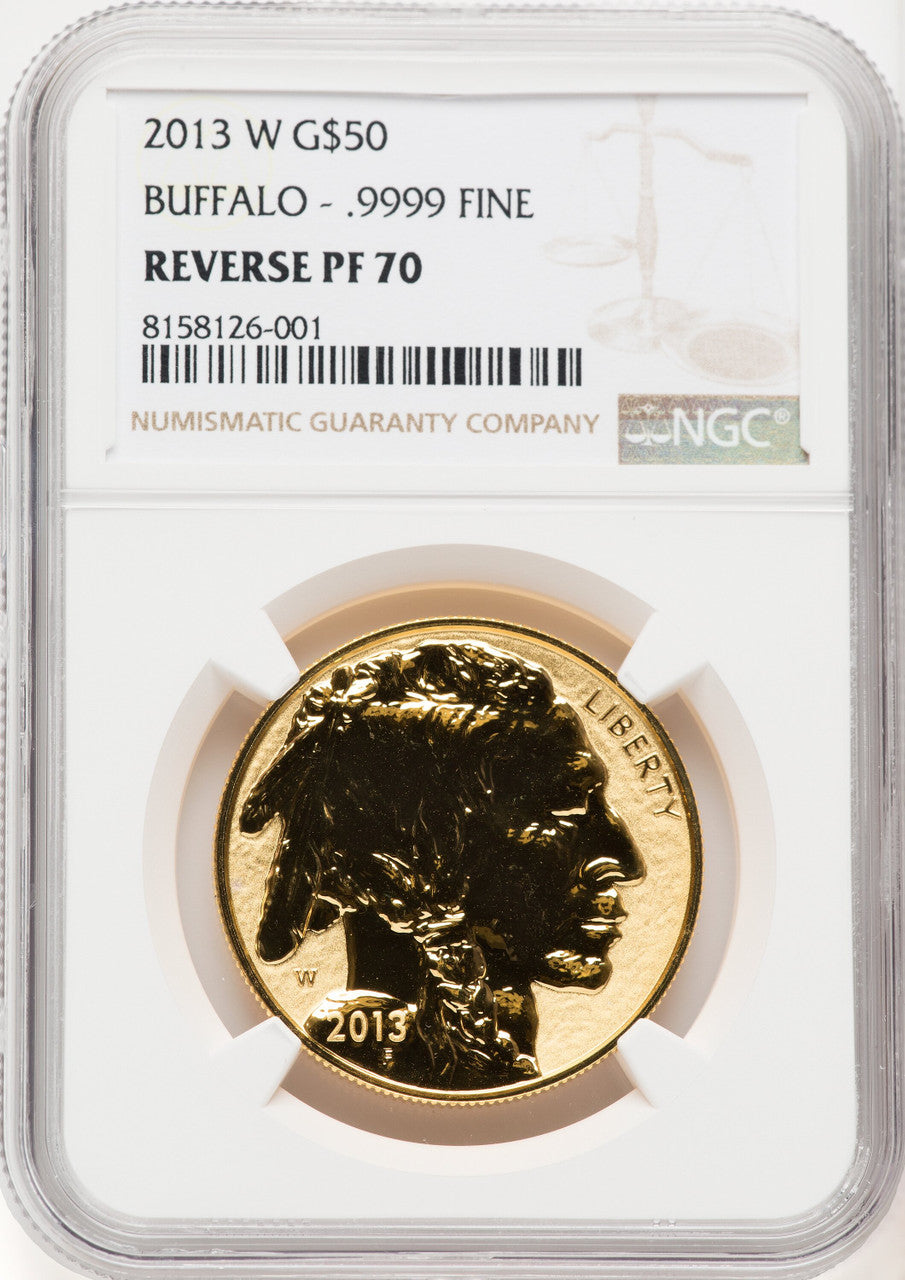 2013-W $50 Gold Buffalo Reverse Proof NGC PF70