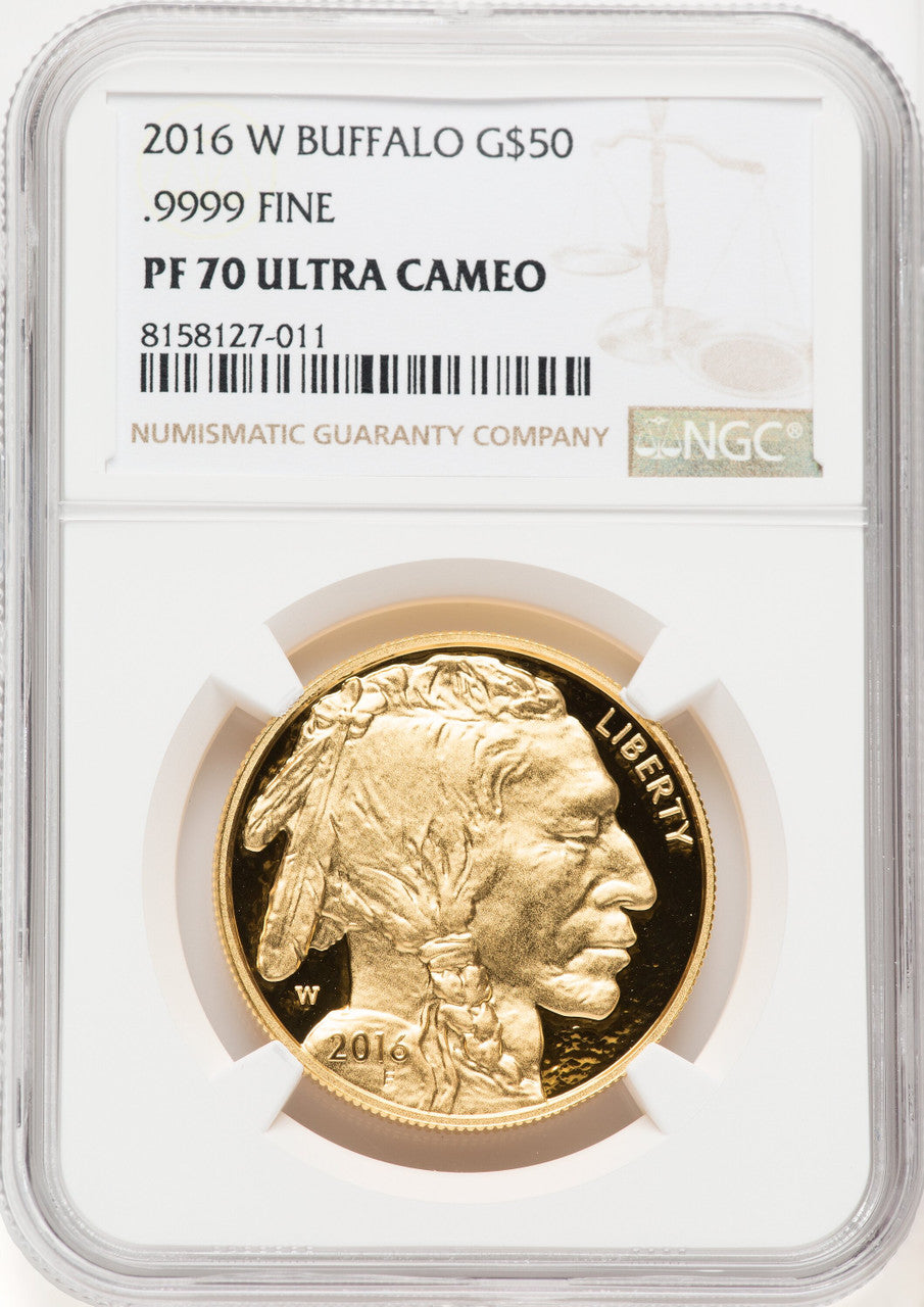 2016-W $50 Gold Buffalo 10th Anniversary NGC PF70
