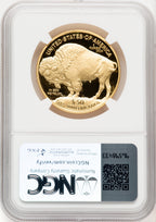 2015-W $50 Gold Buffalo Brown Label NGC PF70