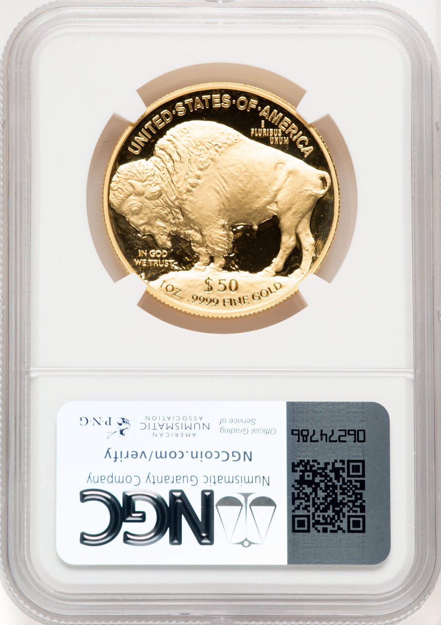 2023-W 1 Oz Gold Buffalo Brown Label NGC PF70