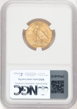 1912 $5 Indian Half Eagle NGC MS64 (769899010)