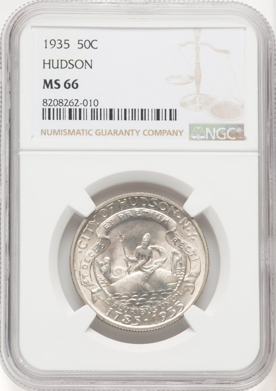 1935 50C Hudson Commemorative Silver NGC MS66