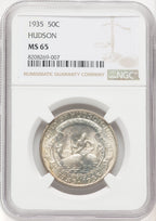 1935 50C Hudson Commemorative Silver NGC MS65