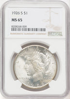 1926-S Peace Dollar NGC MS65