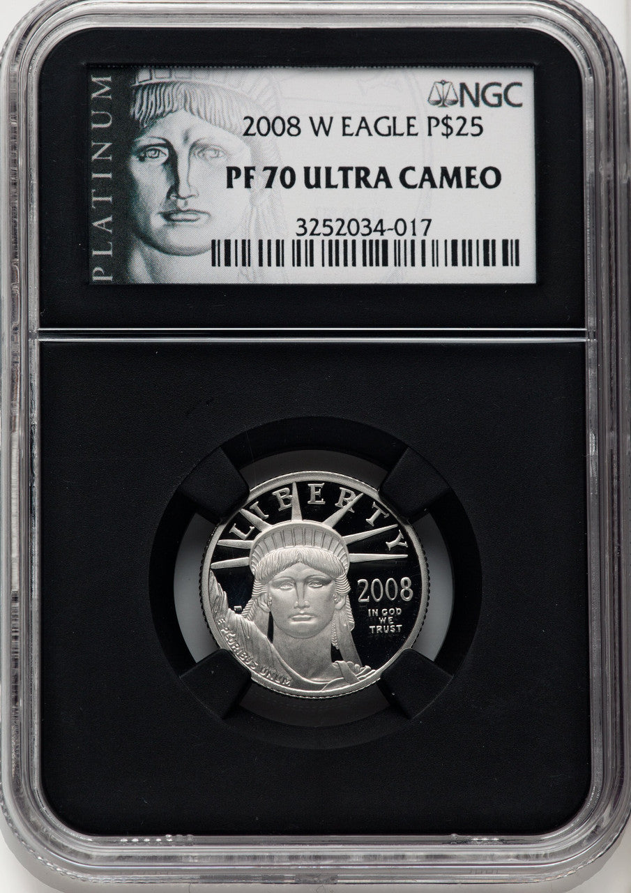 2008-W $25 Quarter-Ounce Platinum Eagle Statue of Liberty NGC PF70 (769849002)