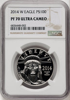 2014-W $100 One-Ounce Platinum Eagle NGC PF70 (505977009)