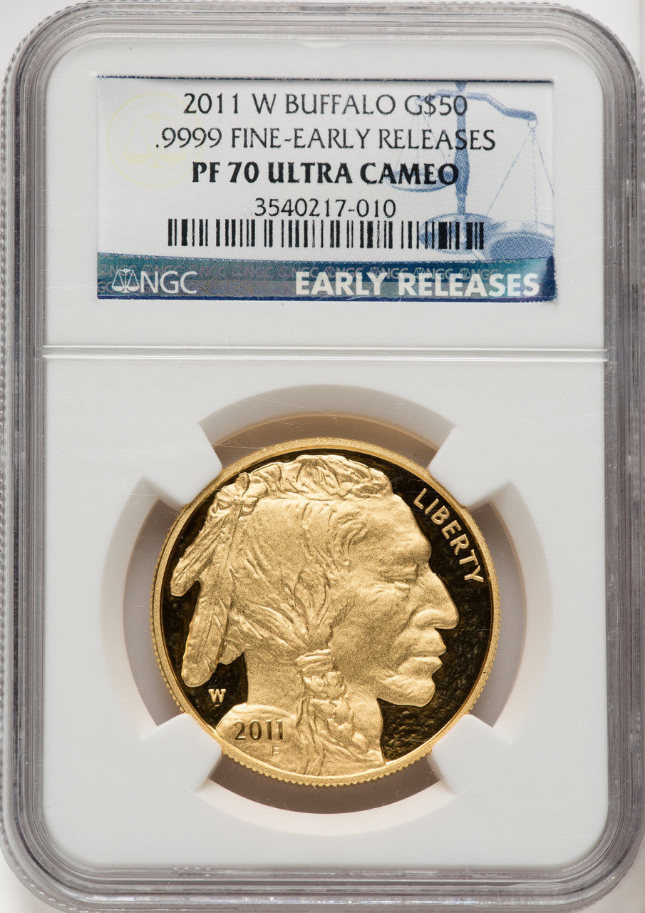 2011-W $50 One-Ounce Gold Buffalo First Strike NGC PF70 (769955001)