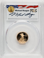 2020-W $5 Tenth Ounce Gold Eagle FDI Reagan Legacy Series PCGS PR70